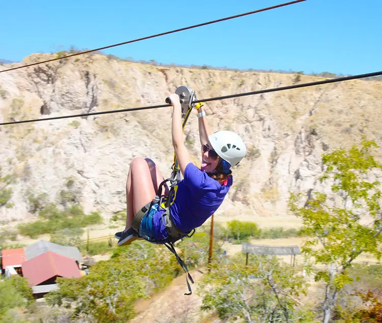 Siete tirolesas y rappel en el cañón — 1